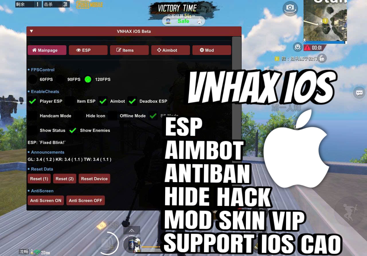 [PUBG] VNHAX IOS